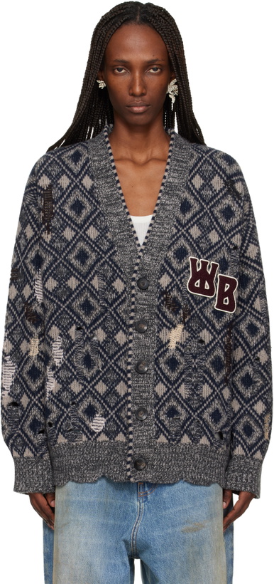 Photo: Wales Bonner Gray 'The Sibling' Cardigan
