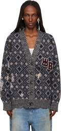 Wales Bonner Gray 'The Sibling' Cardigan