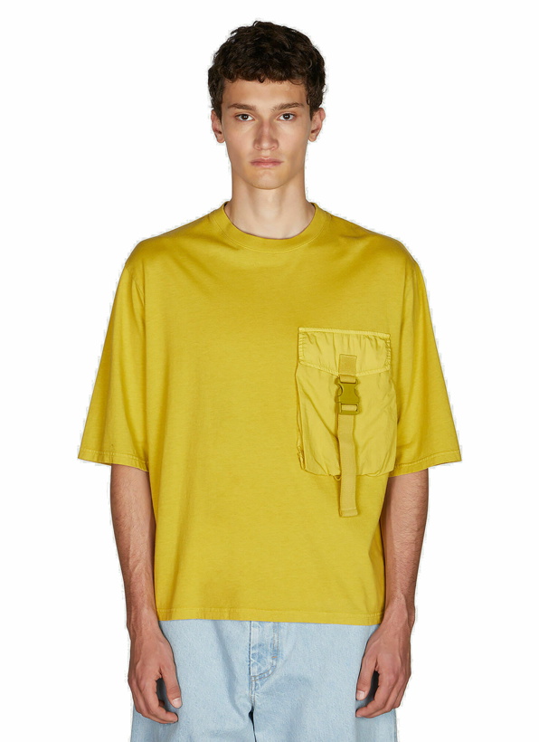 Photo: Buckle Pocket T-Shirt in Yellow