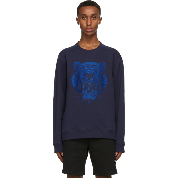 Photo: Kenzo Navy Classic Tiger Sweatshirt