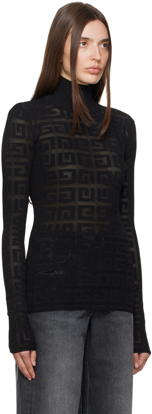 Givenchy Black 4G Turtleneck Givenchy