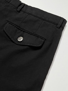 Brunello Cucinelli - Straight-Leg Cotton-Twill Bermuda Shorts - Black