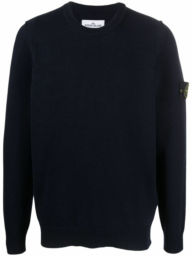 Photo: STONE ISLAND - Wool Crewneck Jumper