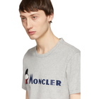 Moncler Grey Maglia Logo T-Shirt