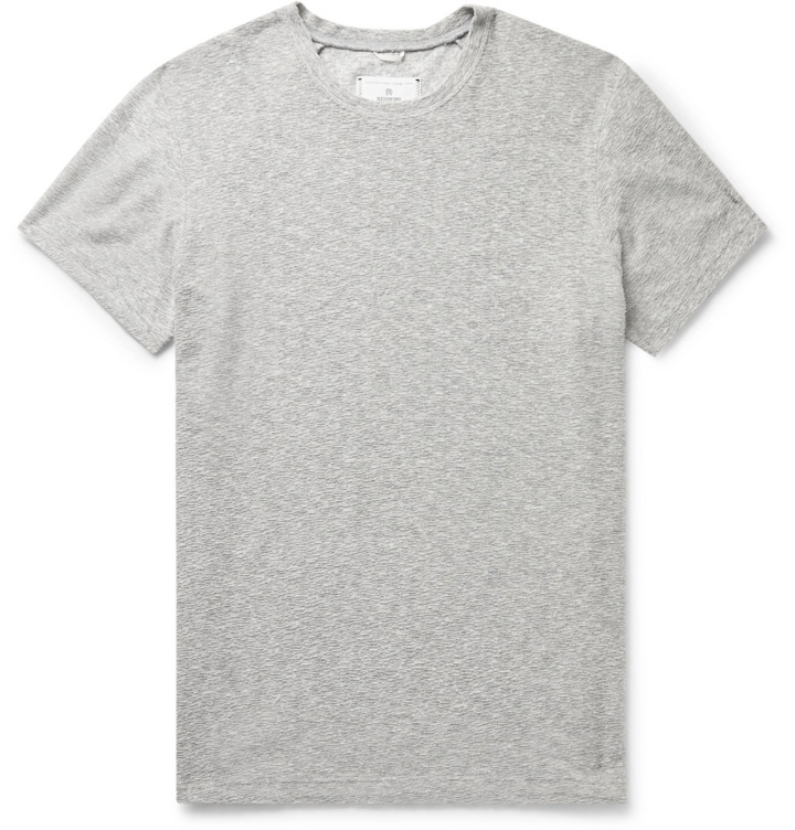 Photo: Reigning Champ - Textured Cotton-Blend T-Shirt - Gray