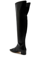 Manolo Blahnik Gore Leather Over-the-knee Boots Black