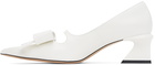 SHUSHU/TONG SSENSE Exclusive White Pointed Heels