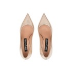Sergio Rossi Godiva 090 Crack Mirror Leather Pumps
