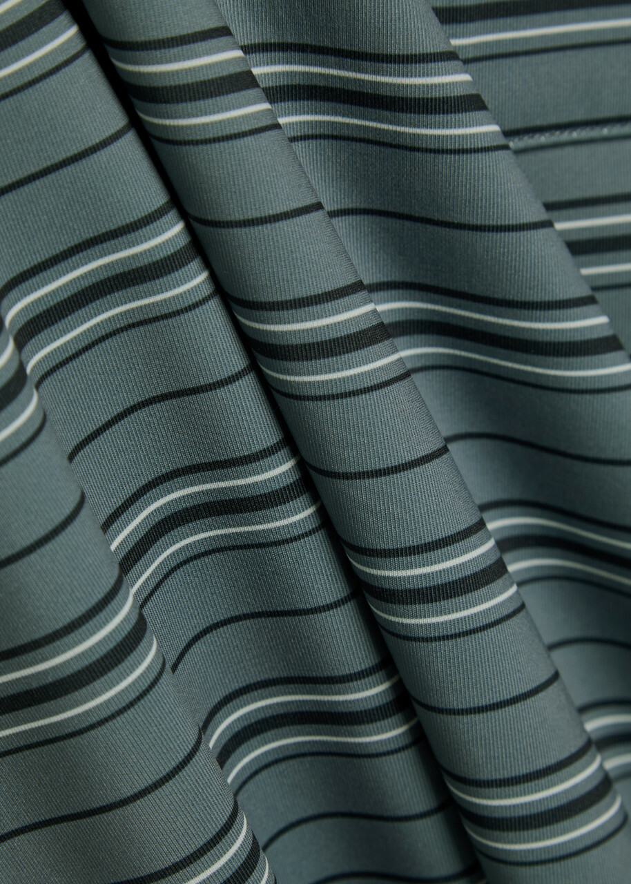 Hiking Patrol Striped Stretch-jersey T-shirt Navy