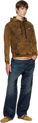 Diesel Brown S-Normy-Raw Hoodie