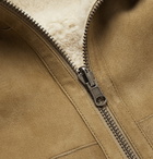 Isabel Marant - Reversible Hooded Shearling Coat - Beige