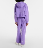 Adidas by Stella McCartney Logo cropped cotton-blend hoodie