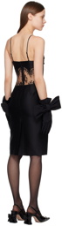 SHUSHU/TONG Black Paneled Midi Dress