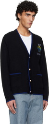 Casablanca Black Flaming Tennis Ball Cardigan
