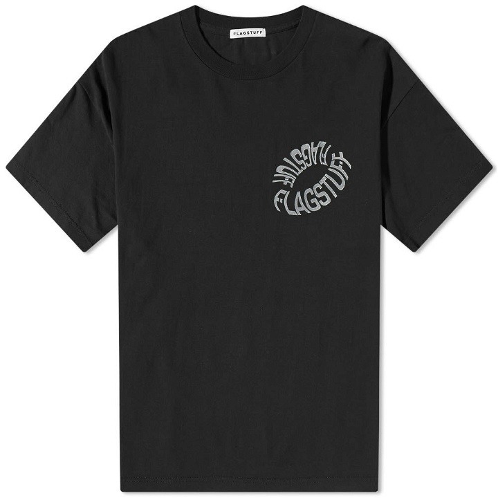 Photo: Flagstuff Men's Donut Logo T-Shirt in Black