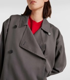 The Row Eric silk trench coat