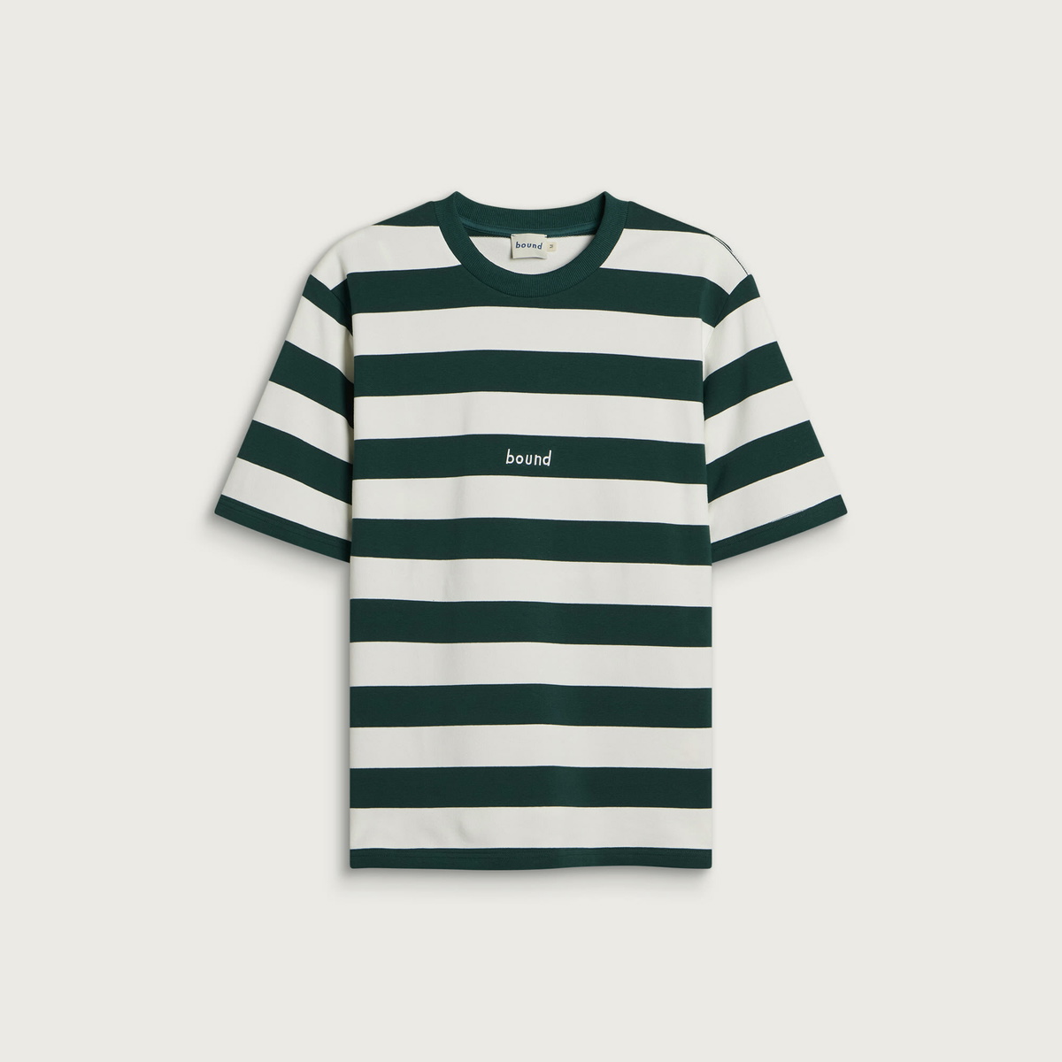 Bound Men's Stripe T-Shirt in Basil