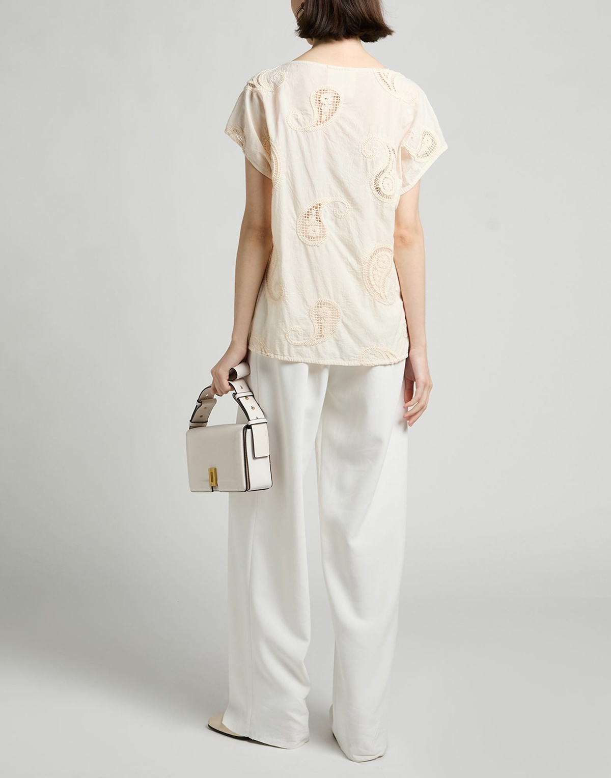 Alessia Santi Womens Top in Cream