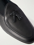 Rubinacci - Marfy Tasseled Full-Grain Leather Loafers - Black