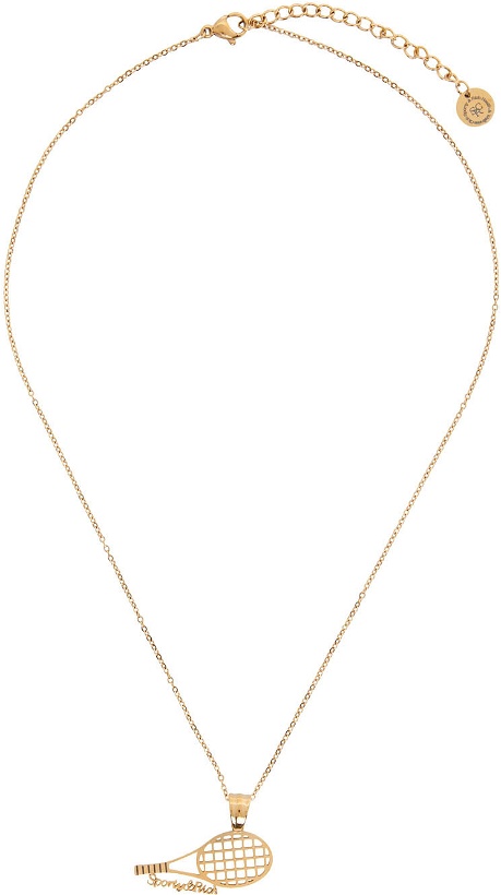 Photo: Sporty & Rich Gold Racket Necklace