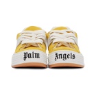 Palm Angels Yellow Suede Snow Low Top Sneakers