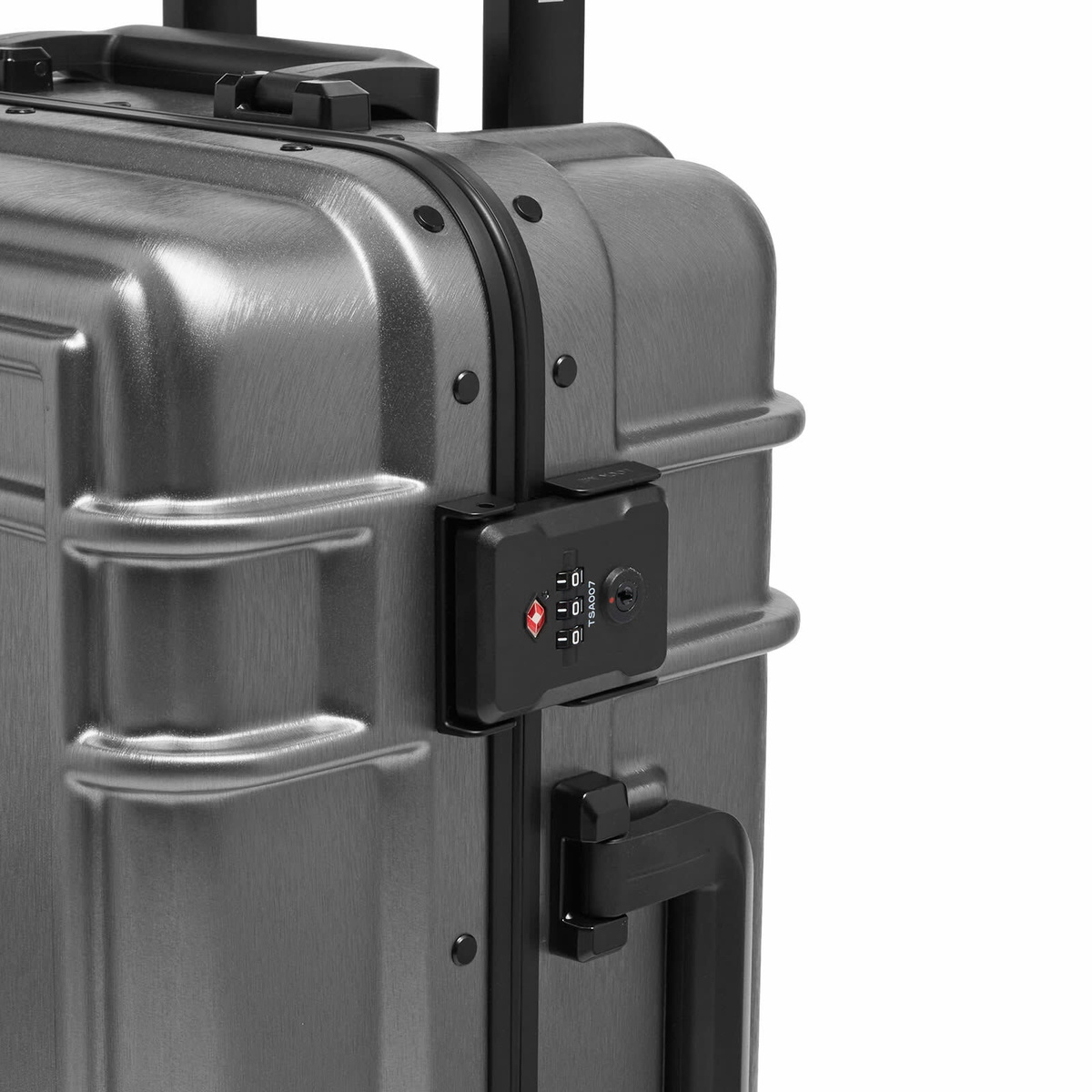 Eastpak Resist'r Luggage Case - Small in Brushed Metal 