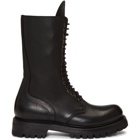 Rick Owens Black Army Boots
