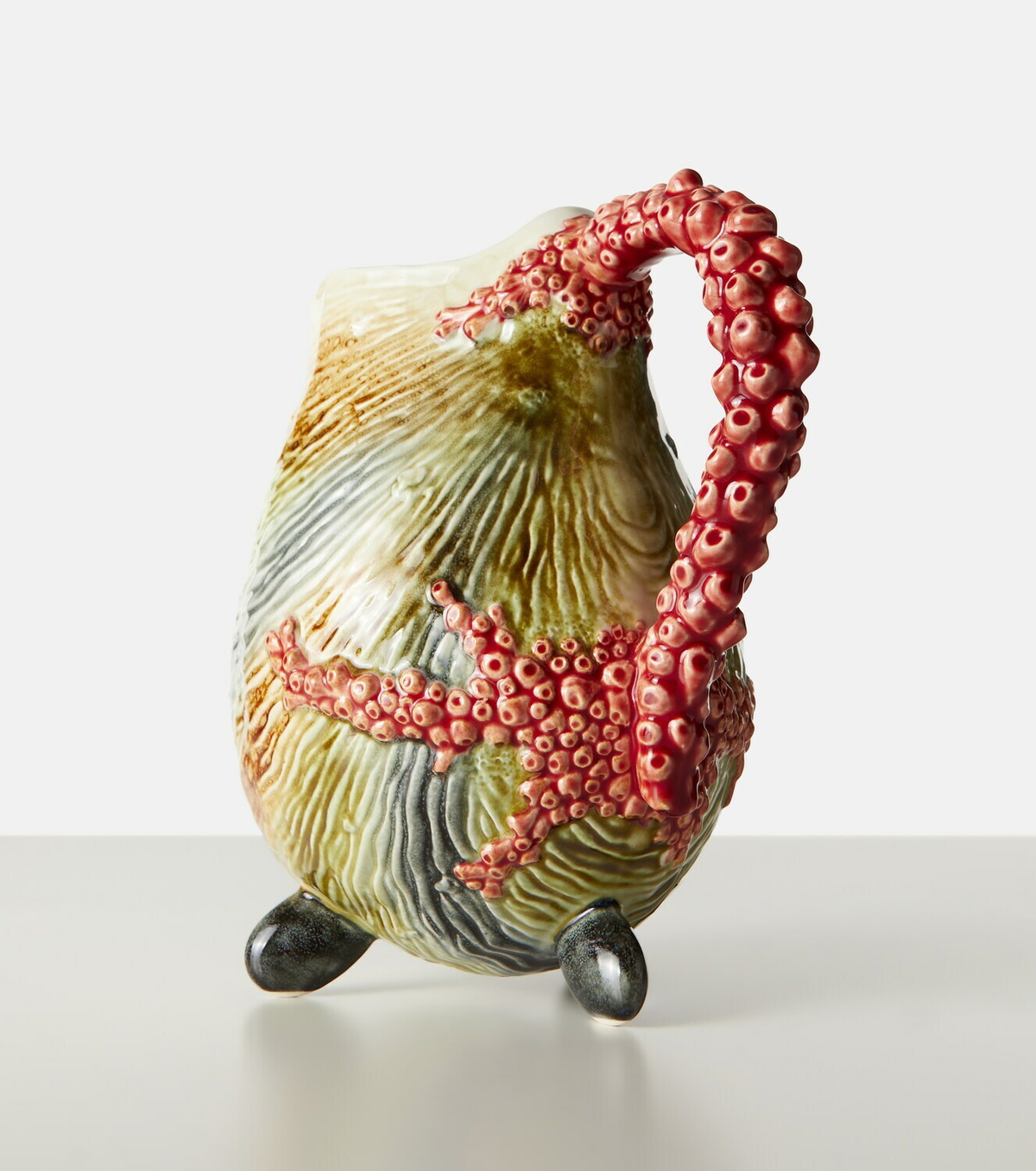 Bordallo Pinheiro Oyster earthenware pitcher