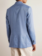 Paul Smith - Slim-Fit Unstructured Linen and Wool-Blend Drill Blazer - Blue