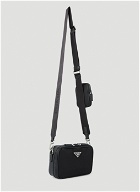 Re-Nylon Crossbody Bag in Black