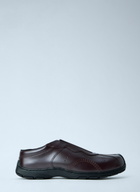 Dr. Martens Aurix Oxblood Satin Finish Leather Slip Ons