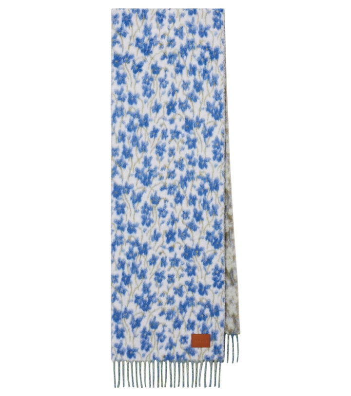 Photo: Loewe Floral wool-blend scarf