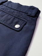 Brunello Cucinelli - Straight-Leg Cotton-Twill Cargo Shorts - Blue