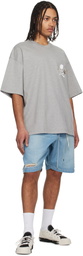 mastermind JAPAN Gray Boxy Prosperity T-shirt