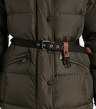 Moncler Grenoble Salastrains belted down ski jacket