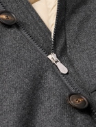 Brunello Cucinelli - Wool-Blend Padded Down Hooded Parka - Gray