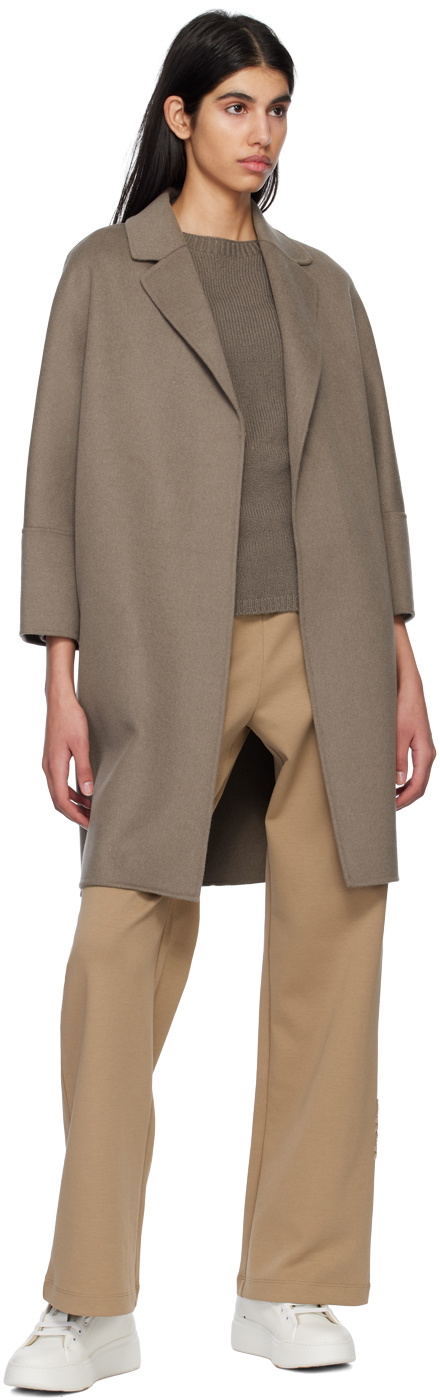S Max Mara Taupe Arona Coat