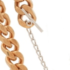Dries Van Noten Men's Split Chain Necklace in Old Brass 