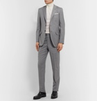 Richard James - Pinstriped Wool-Flannel Suit Trousers - Gray