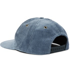 AMI - Logo-Appliquéd Cotton-Corduroy Baseball Cap - Blue