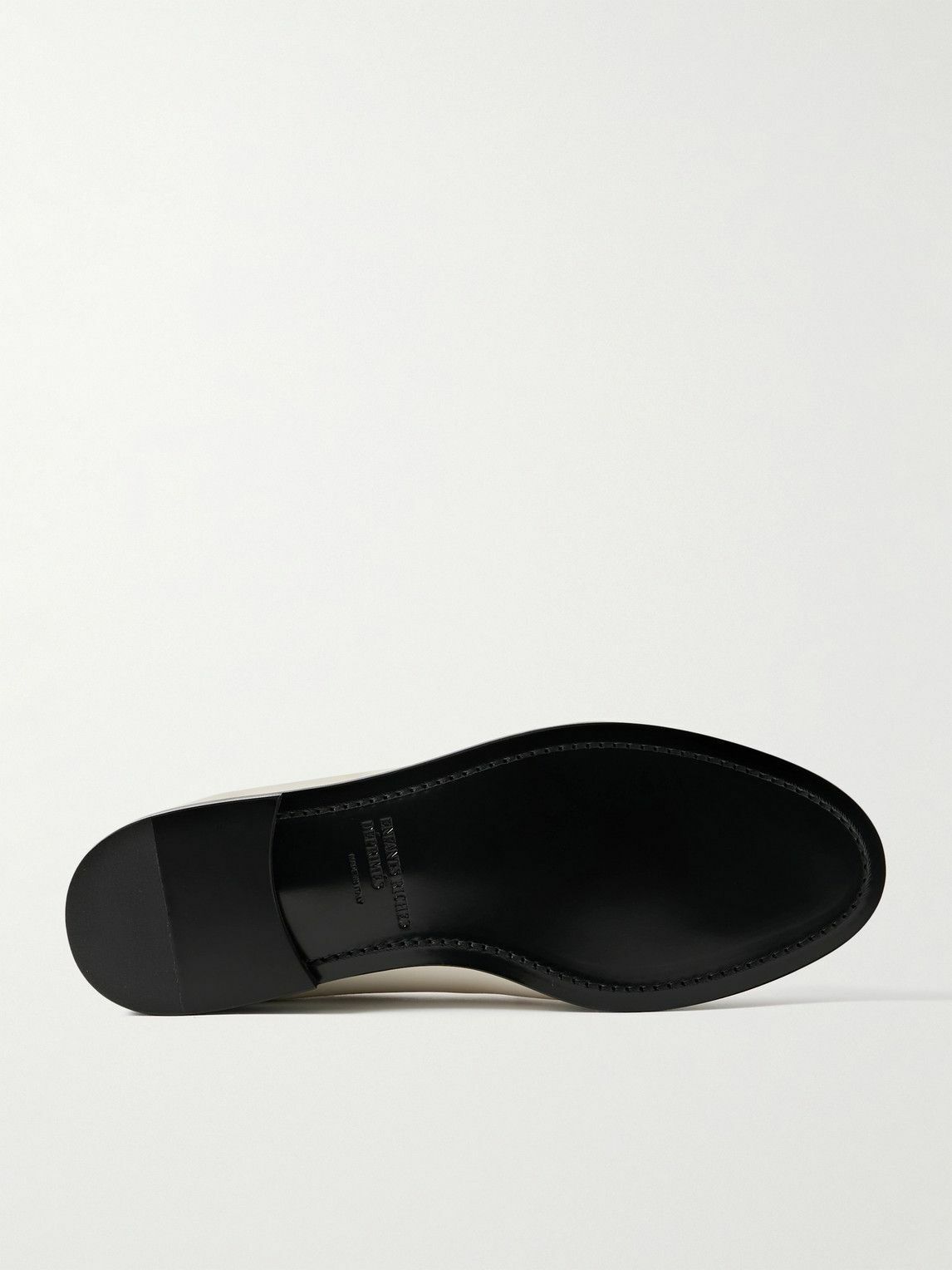 Enfants Riches Déprimés - Logo-Debossed Leather Penny Loafers - White