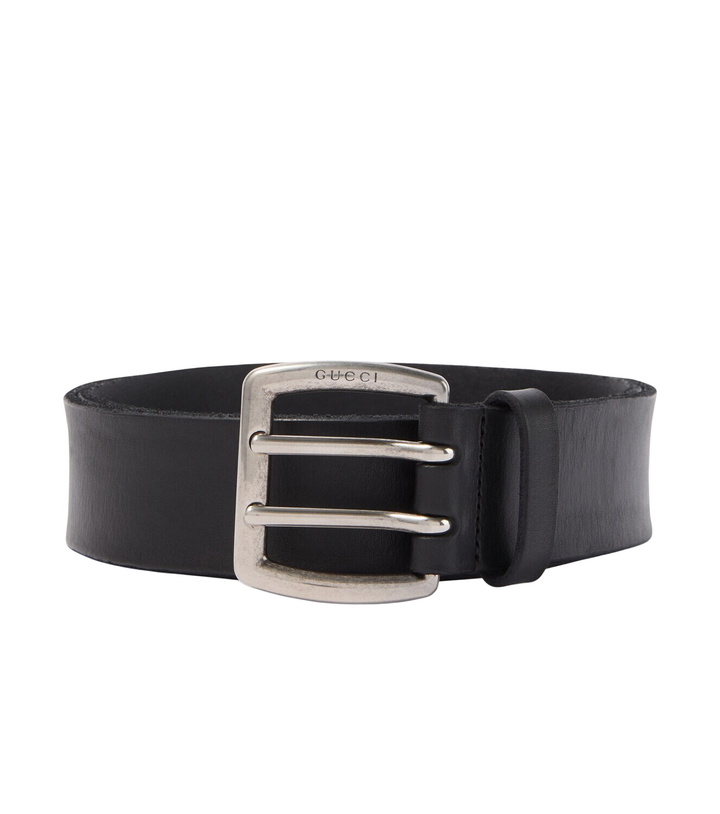 Photo: Gucci Logo leather belt