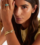 Marina B Trisola Trumpet 18kt gold bangle with diamonds