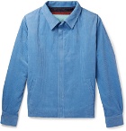 The Elder Statesman - Cotton-Corduroy Jacket - Light blue