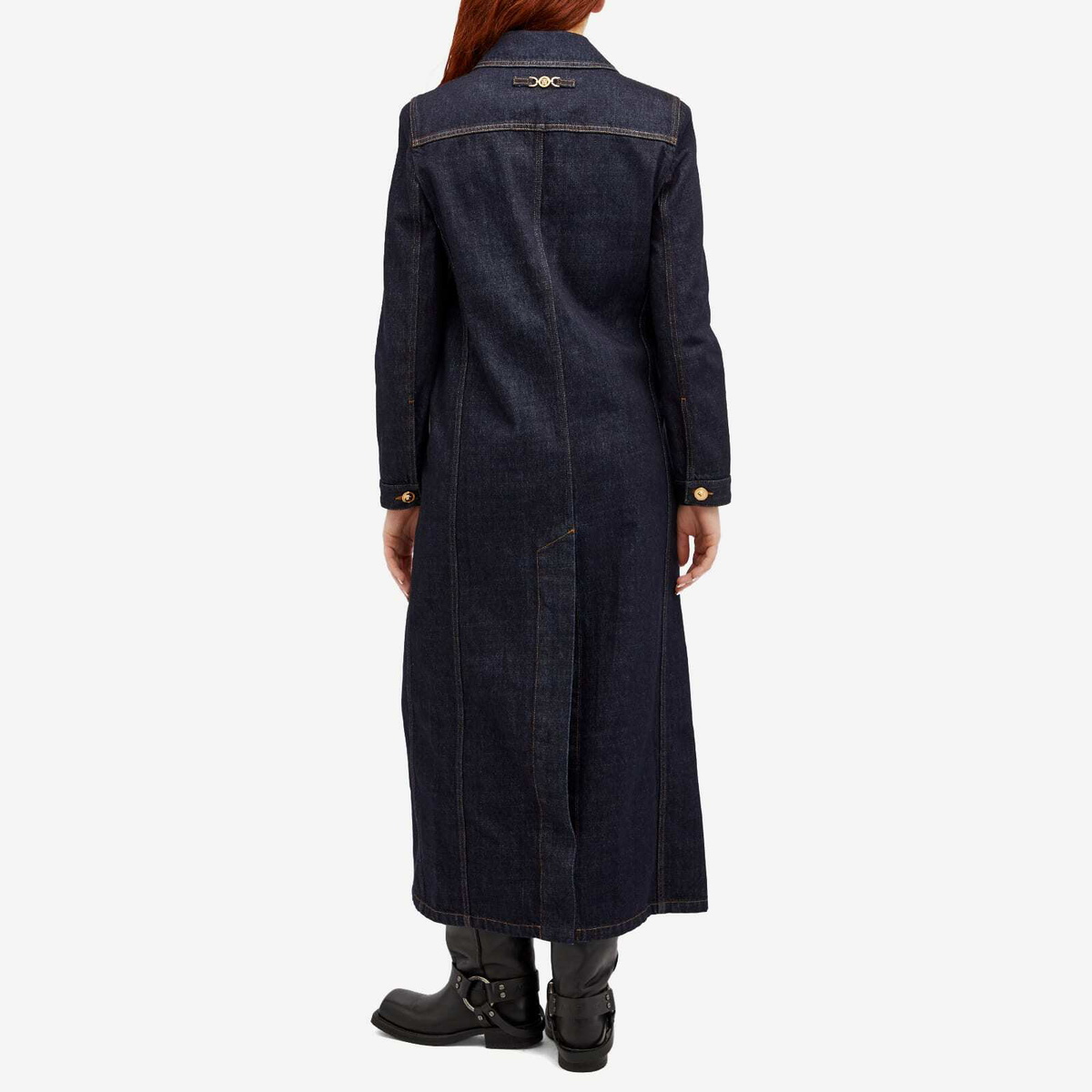 Versace Women's Denim Jacket in Dark Blue