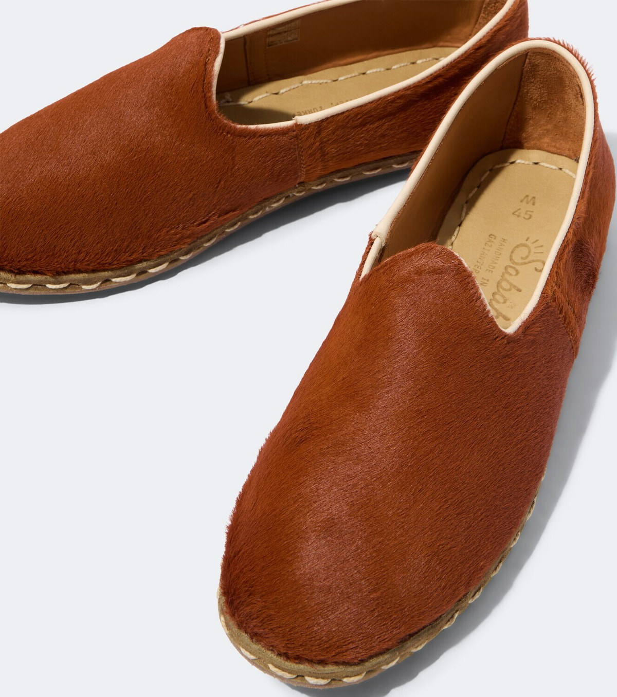 Sabah Calf hair slip-on shoes