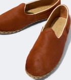 Sabah Calf hair slip-on shoes