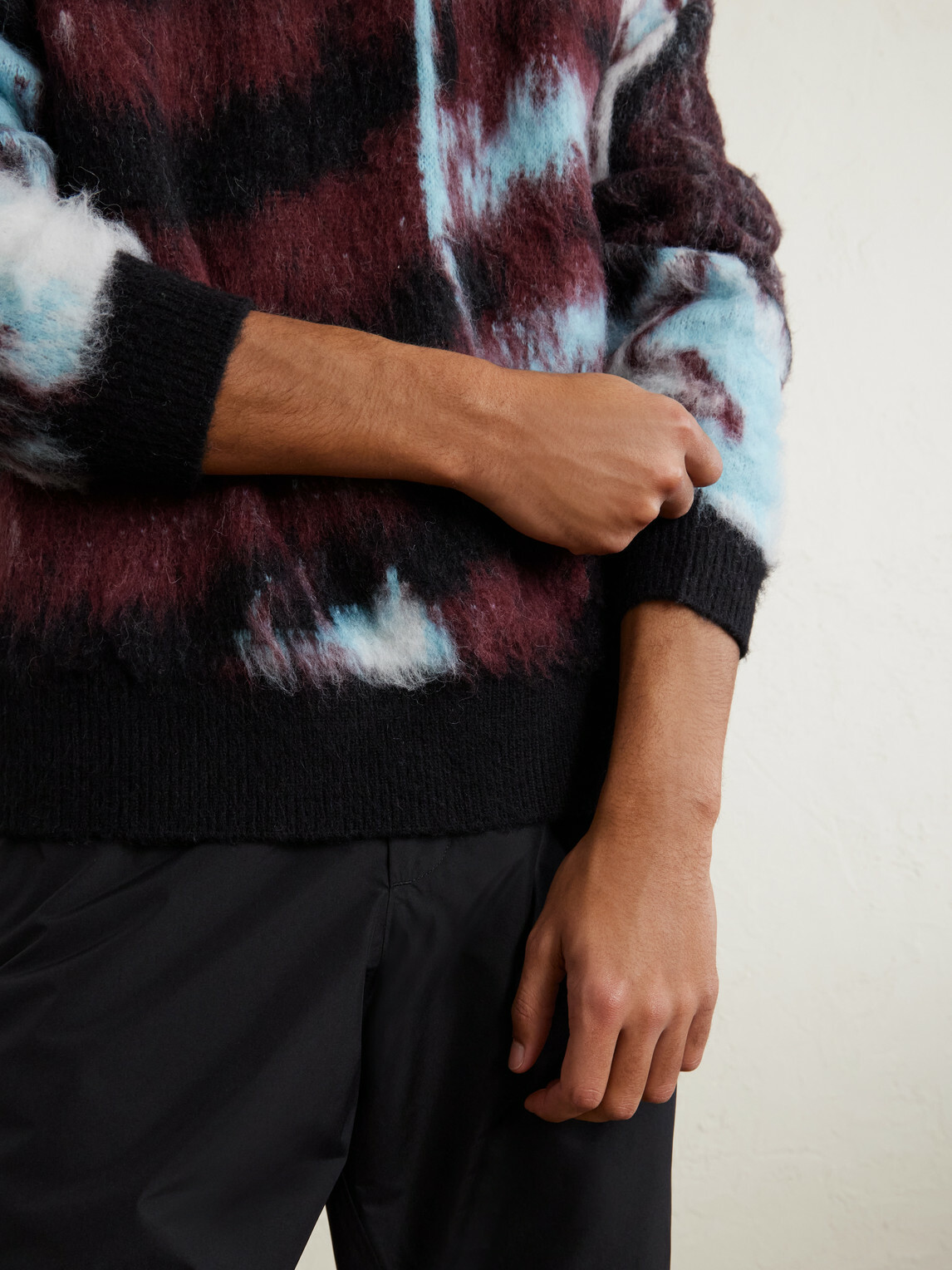 Aztech Mountain - Brushed Knitted Sweater - Burgundy