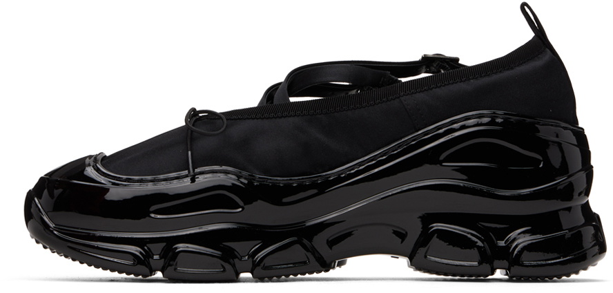 Simone Rocha Black Classic Buckle Tracker Ballerina Pumps Simone Rocha