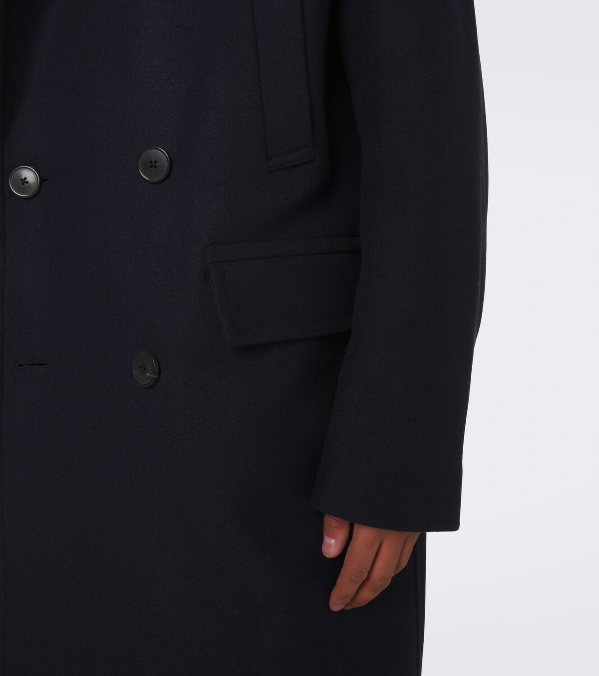 Dries Van Noten Double-breasted wool-blend coat